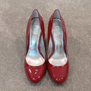 Jessica Simpson Red Patent Pumps